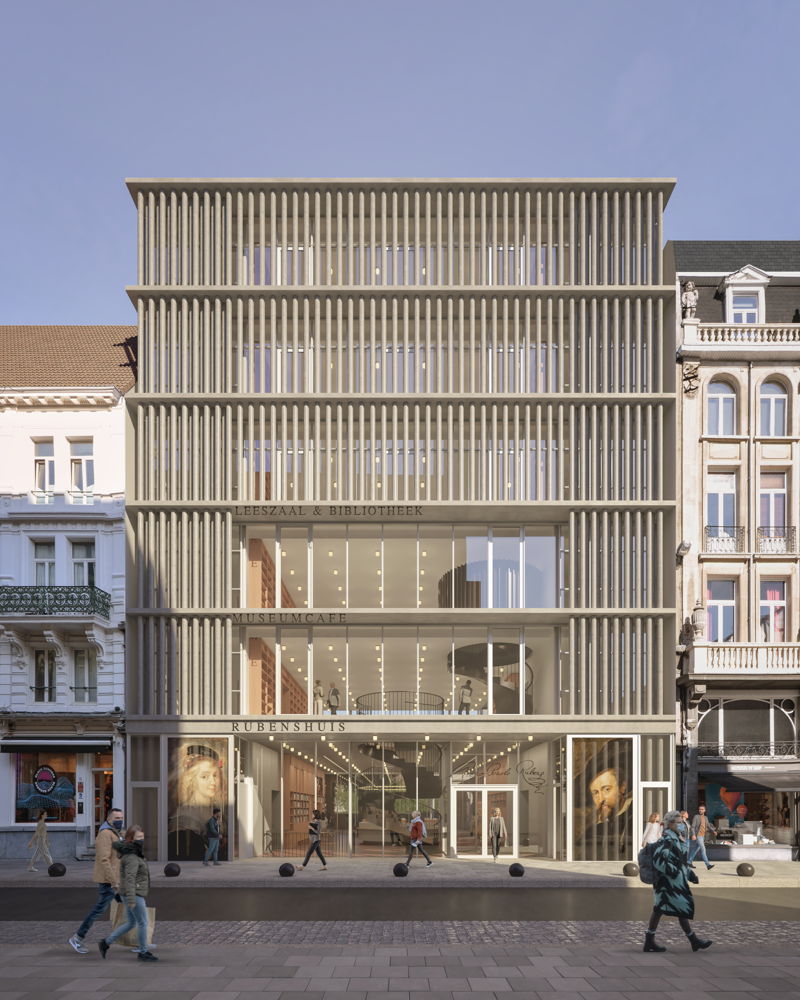 Onthaalgebouw Rubenshuis voorzijde, ©Design by Robbrecht en Daem architecten, Image by G2 Architectural