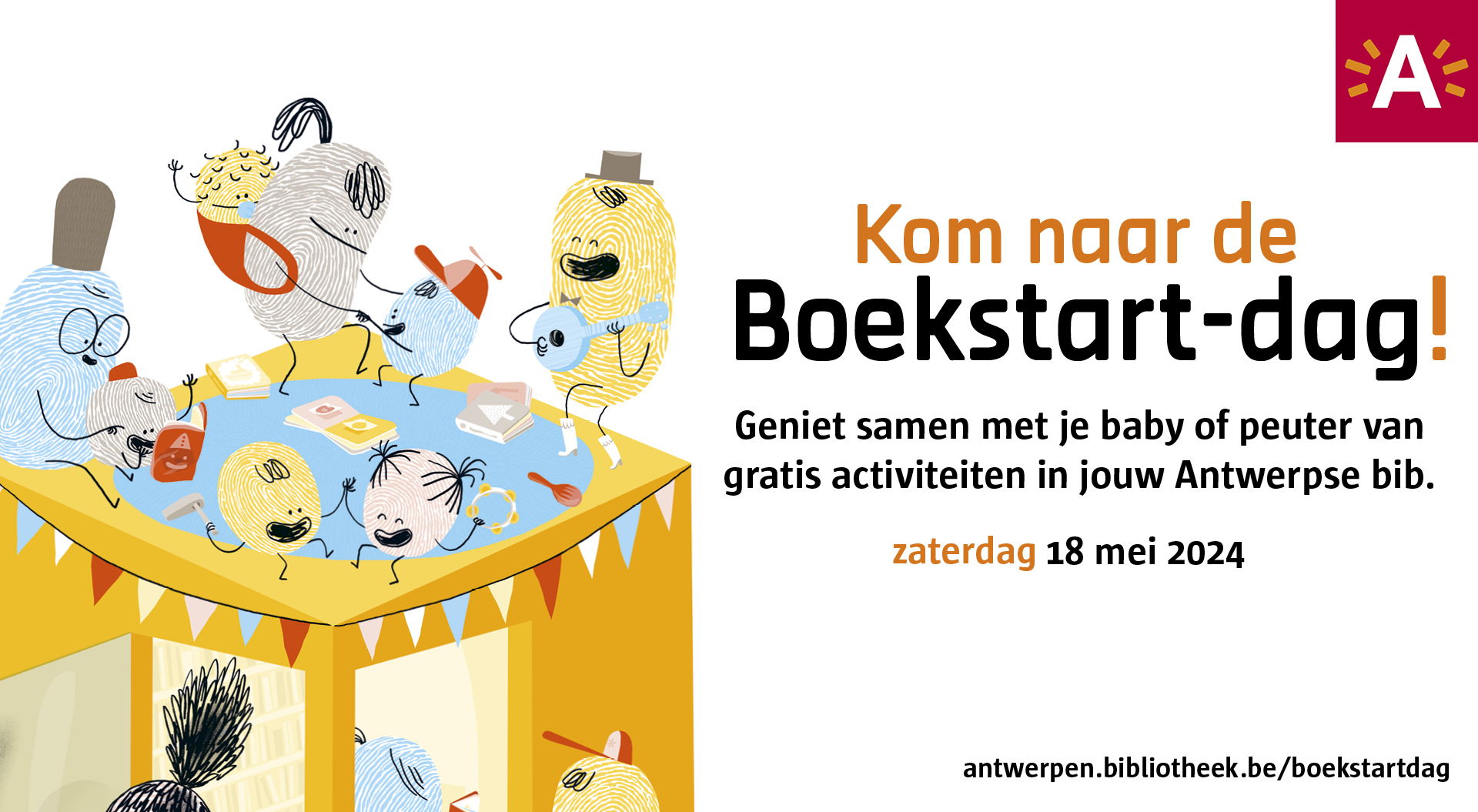 Leesplezier voor allerkleinsten op 6e Boekstart-dag in Antwerpse bibliotheken 