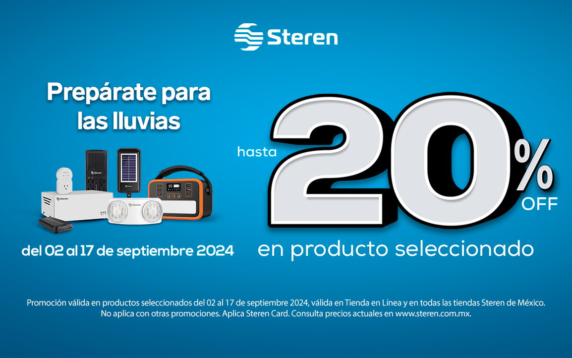 ¡PREPÁRATE PARA LAS LLUVIAS CON STEREN!