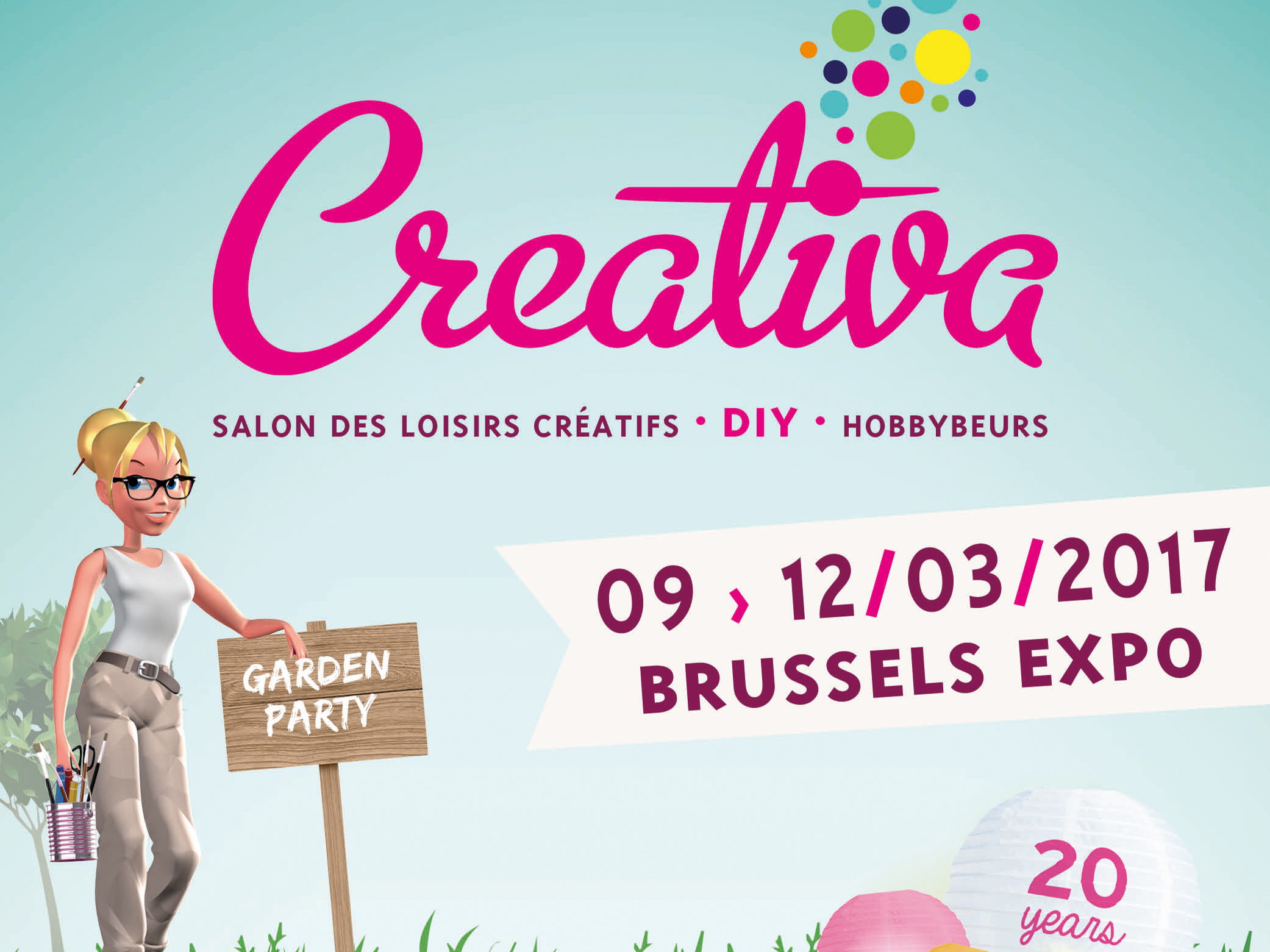 Creativa Brussels, de grootste beurs voor creatieve vrijetijdsbesteding, viert haar 20e verjaardag. Vier je mee?