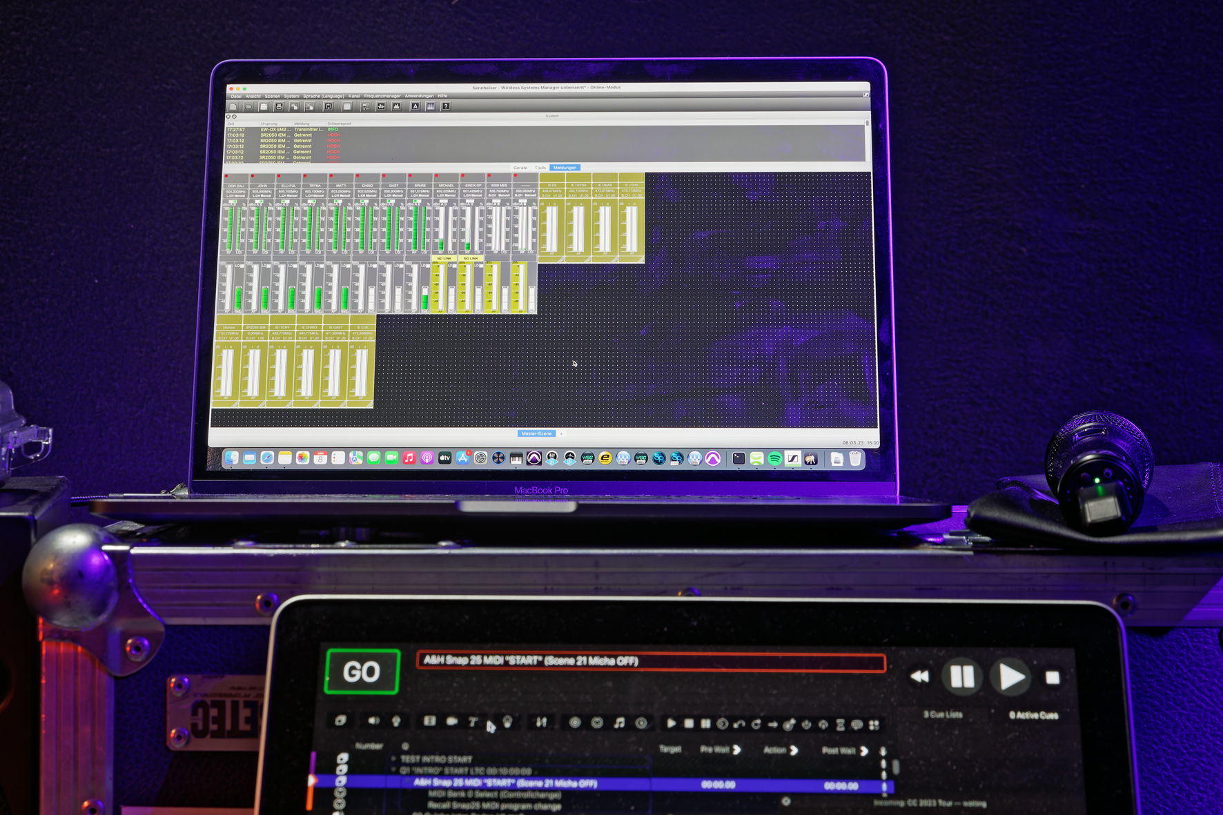 For their tour in March, Culcha Candela used a beta version of the Wireless Systems Manager Software For their tour in March, Culcha Candela used a beta version of the Wireless Systems Manager Software