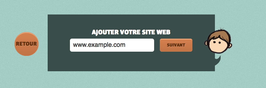 URL inscription - focus