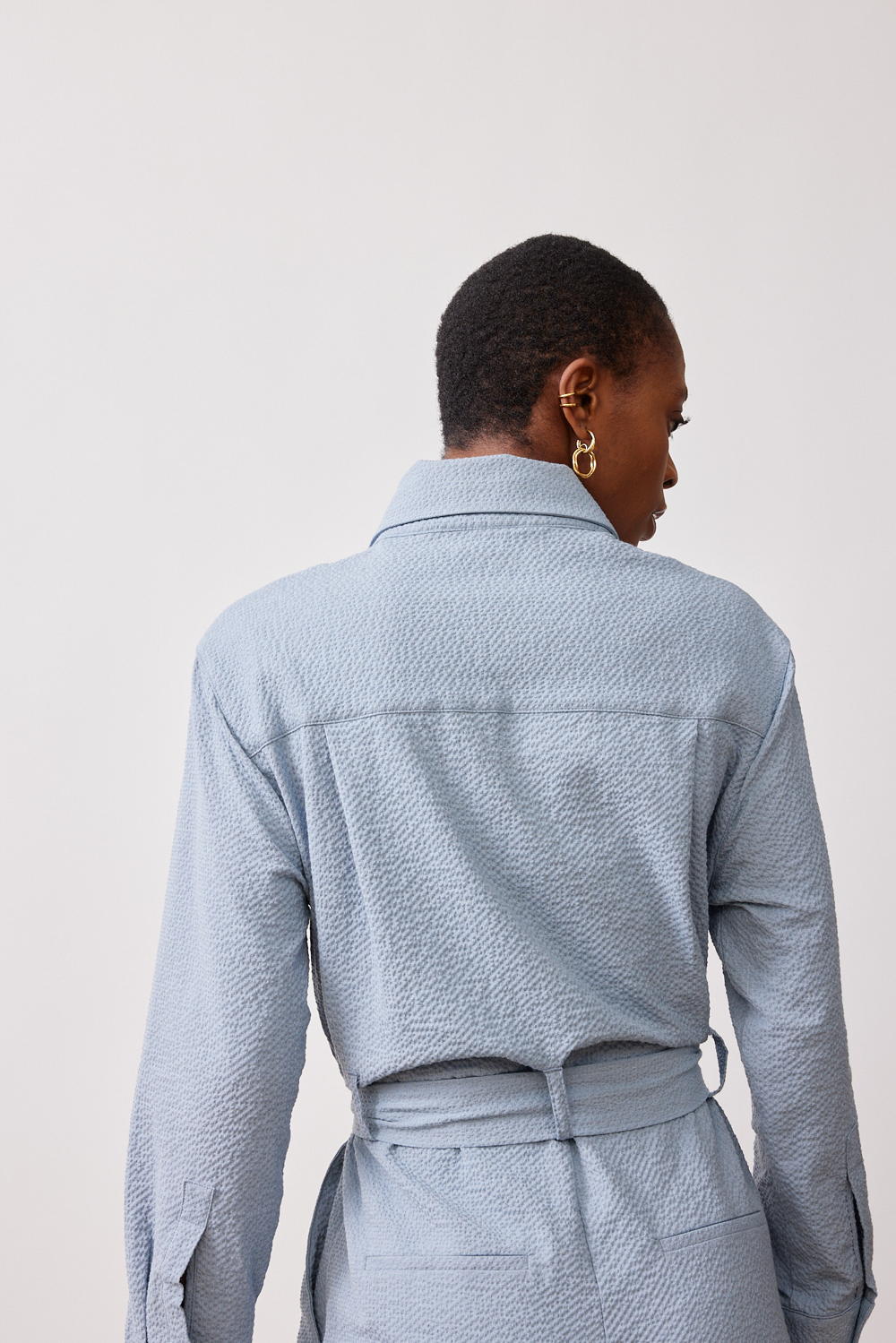 Mardi editions - SS23 - Combinaison Clemence Laine coton Bleu gris (265€) (1)