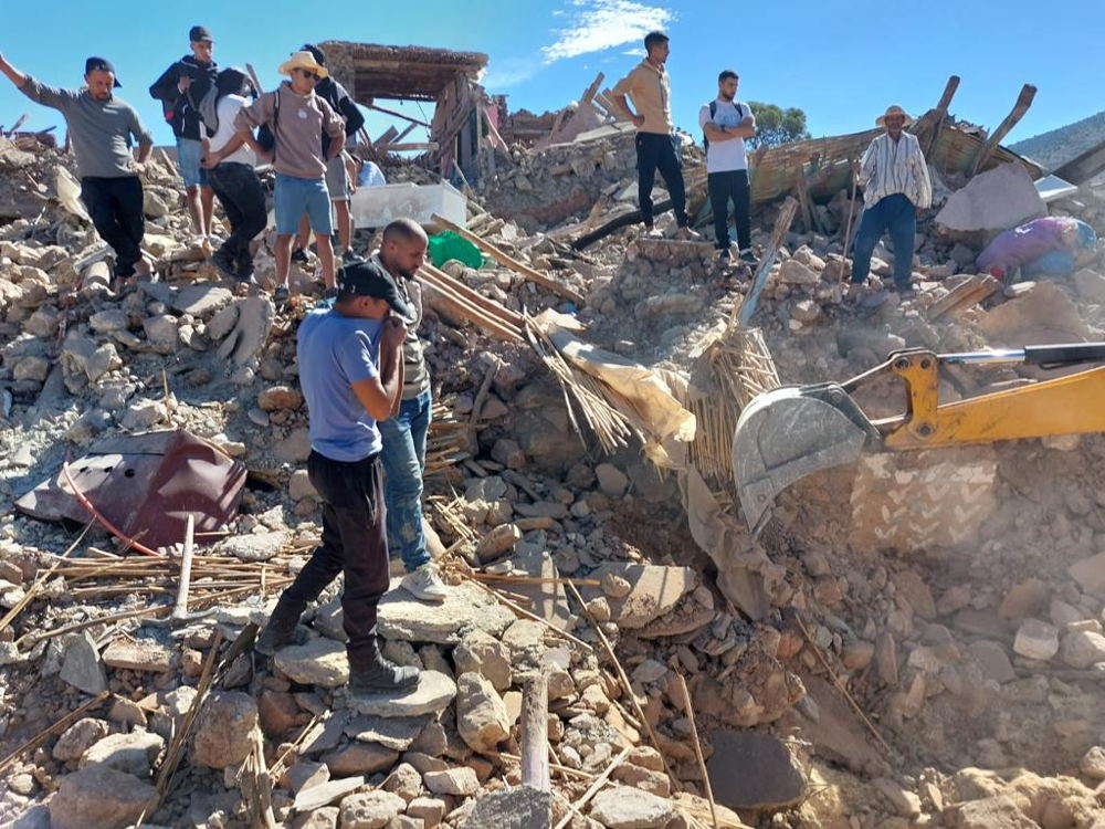 MSF teams are assessing the needs in Taharat village, after a powerful earthquake struck the centre of Morocco on 8 September 2023. Copyright: John Johnson/MSF
