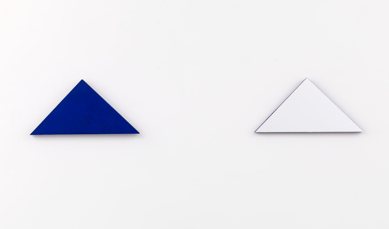 Blinky Palermo, UNTITLED, 1969, 23 x 138 cm, Casein and mirror on pressboard in two parts, private collection, New York
