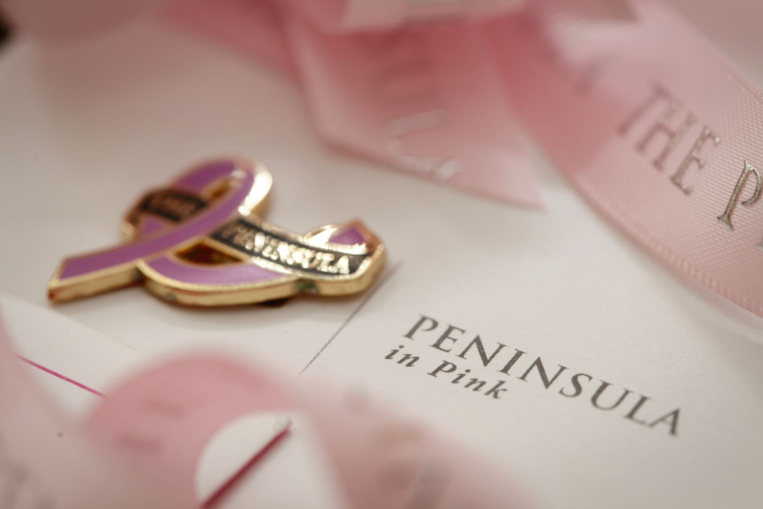 Peninsula in Pink pin