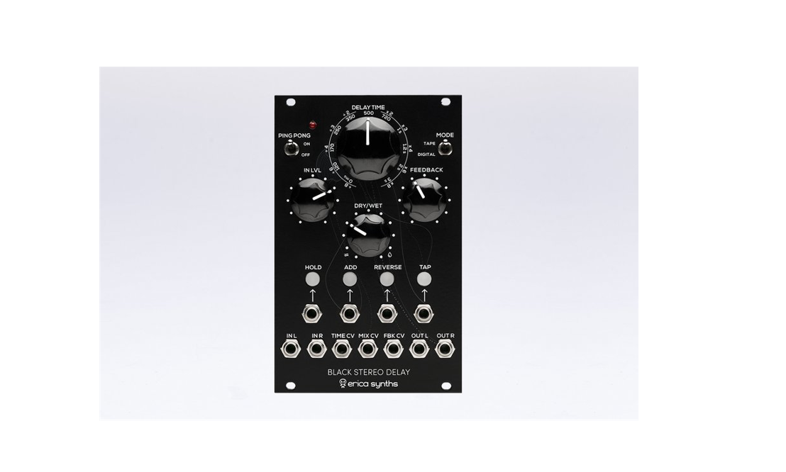 Erica Synths Black Stereo Delay Now Shipping