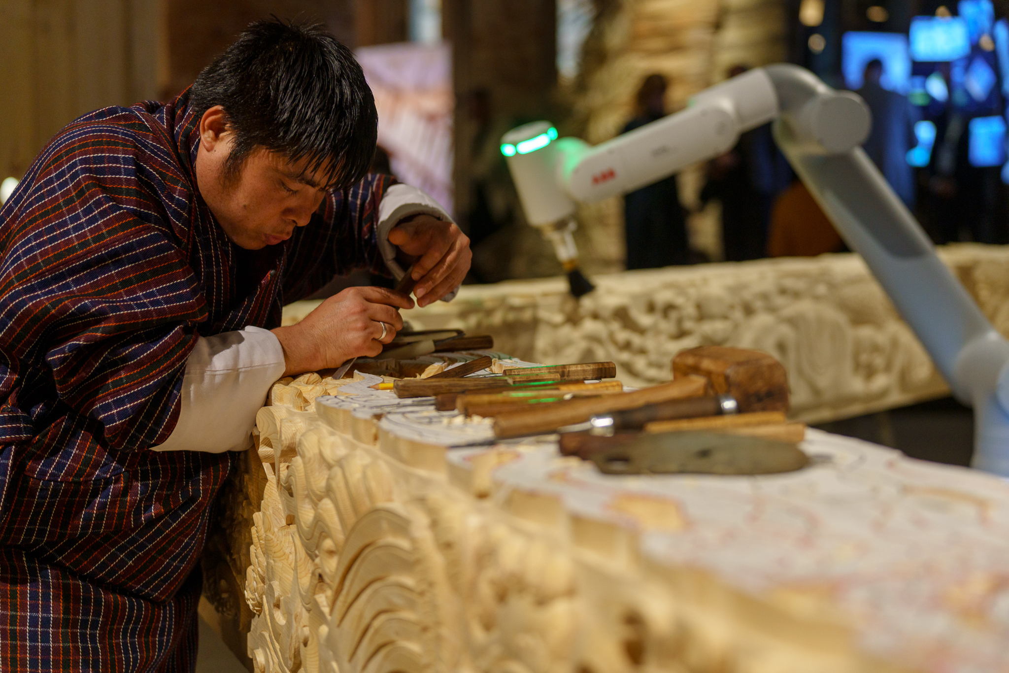 “Ancient Future: Bridging Bhutan’s Tradition and Innovation” by BIG, Laurian Ghinitoiu & Arata Mori. Photography by Andrea Avezzù. Courtesy: La Biennale di Venezia