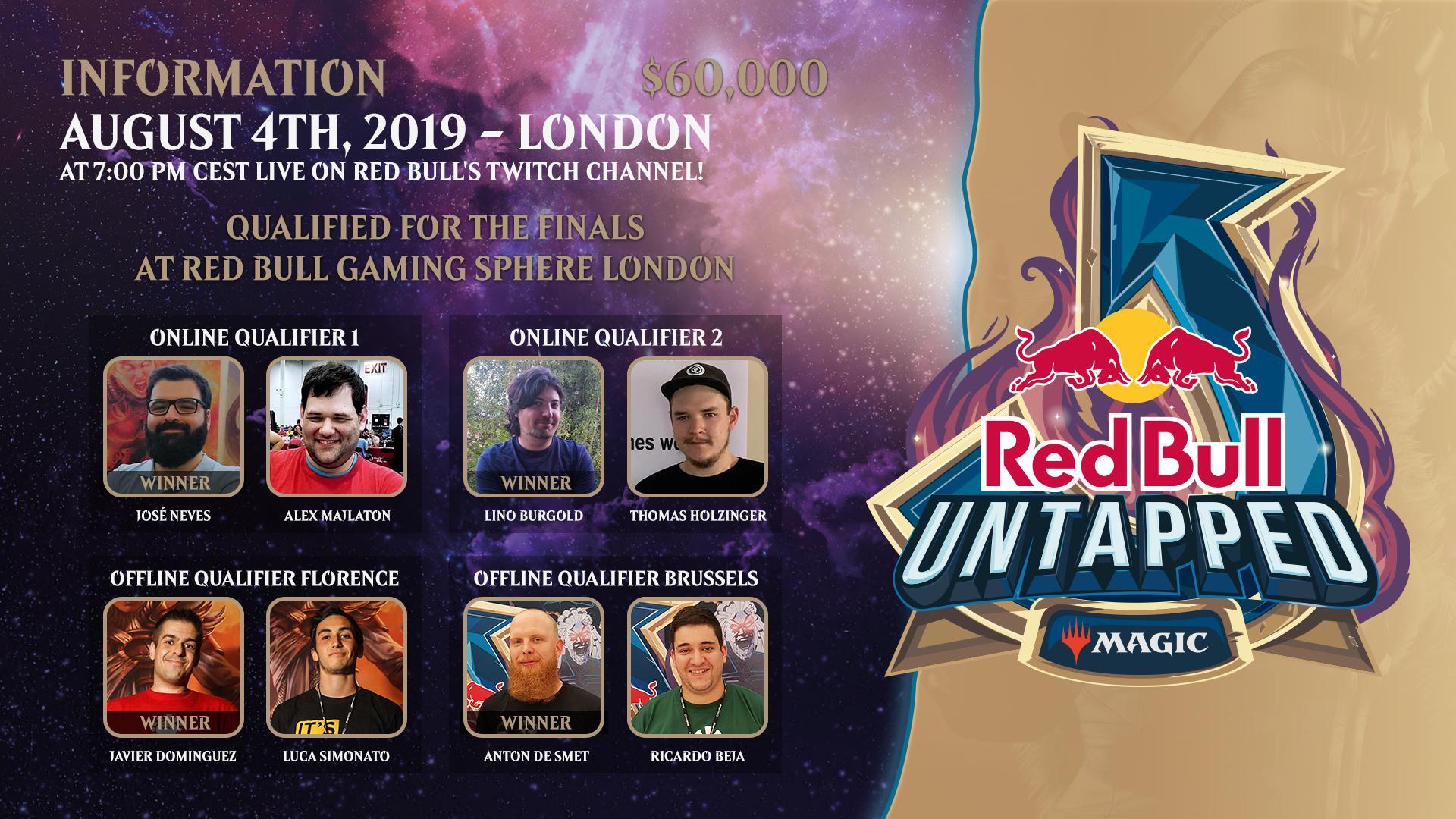 Les 8 finalistes pour la finale à Londres. Les 8 finalistes pour la finale à Londres. 