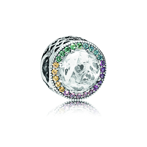 Multi-colour Radiant Hearts Charm