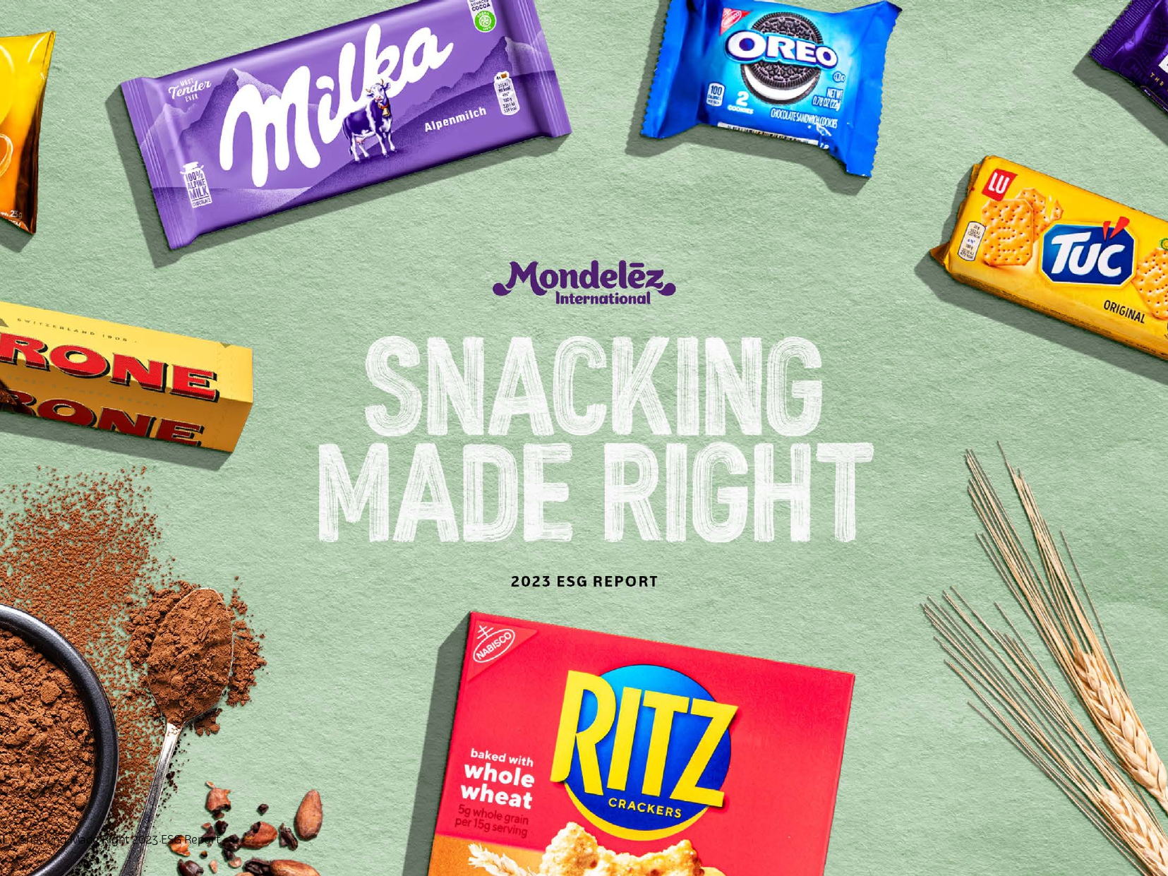 Mondelēz International montre des progrès significatifs pour un avenir plus durable via son rapport Snacking Made Right