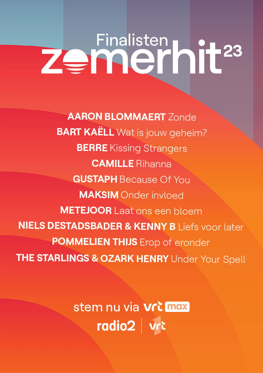 Zomerhit 2023, finalisten – © VRT