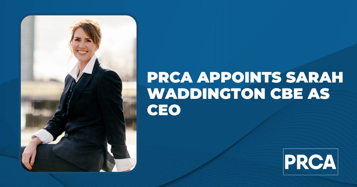 PRCA appoints Sarah Waddington CBE as CEO 