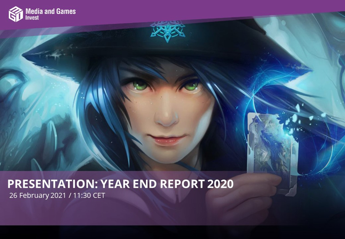 Media and Games Invest invites investors to the presentation of its Year End Report 2020 today at 11:30 CET