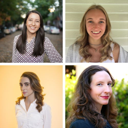 2024 Winners Clockwise from L:
Lani Furbank, Annabella Gascoyne, Andrea Catania, and Frances Petersen 2024 Winners Clockwise from L:
Lani Furbank, Annabella Gascoyne, Andrea Catania, and Frances Petersen