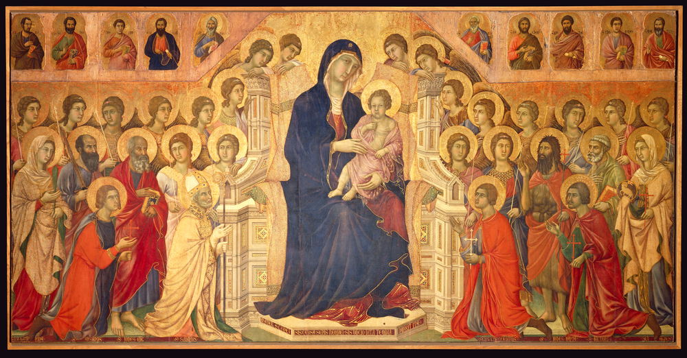 Panneau central de la Maesta, 1308-1311, Duccio di Buoninsegna. AKG7011679 © akg-images / De Agostini / G. Nimatallah