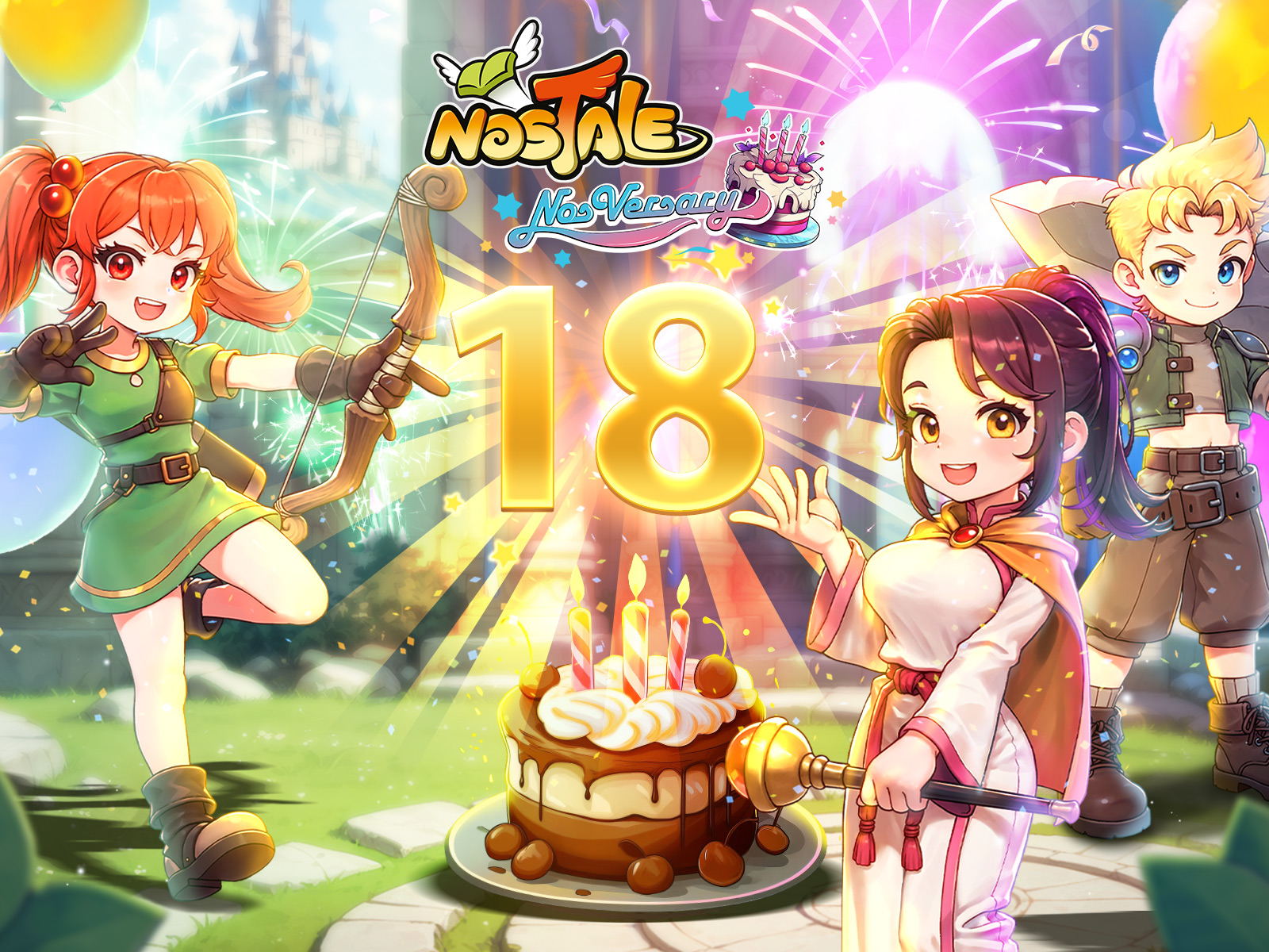 NosTale wird 18! Geburtstagsserver ab sofort live mit exklusiven Belohnungen und einem Ingame-Wettbewerb für Spieler