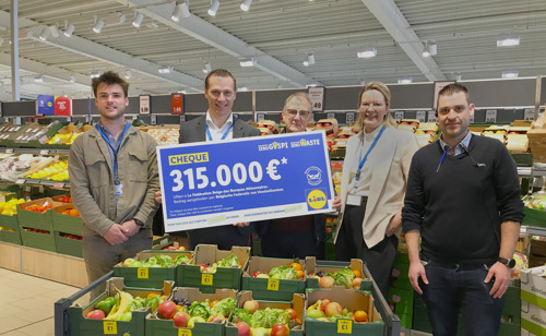 Lidl steunt de Belgische Voedselbanken met schenking van 315.000 euro