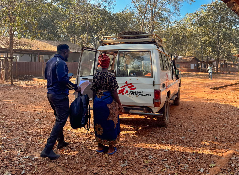 Ambulance stand by for the referral from Nduta Camp to Kibondo District Hospital. |Date taken 13/07/2024 | Photographer: Godfrida Jola | Location: Nduta