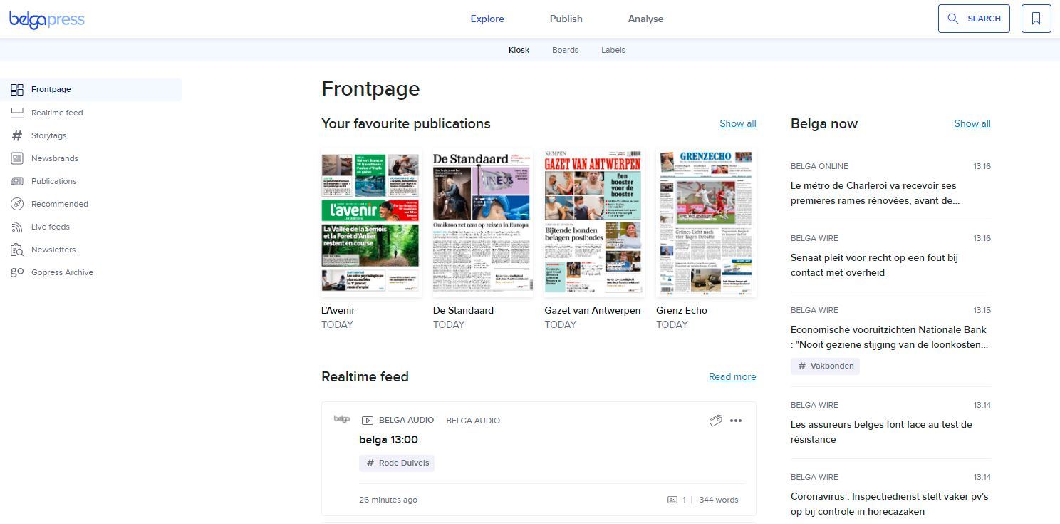 belga.press - webversie (frontpage)