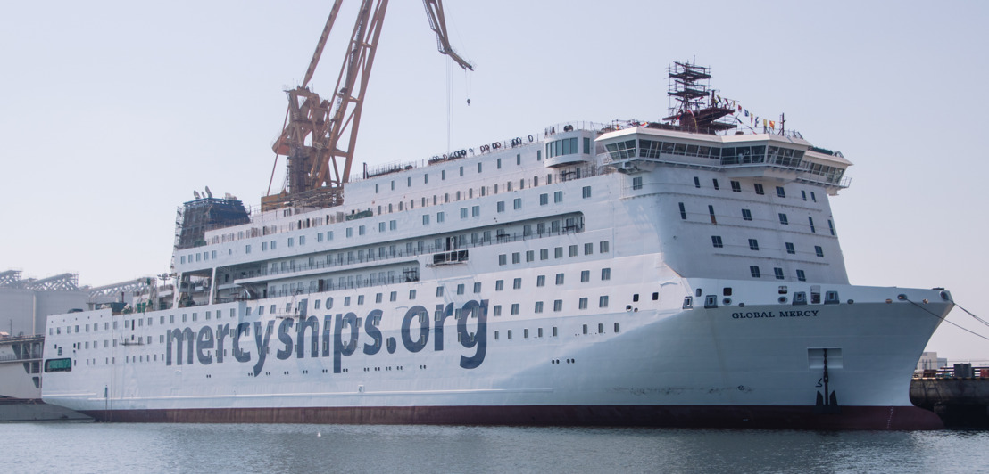 Mercy Ships' nieuwste ziekenhuisschip Global Mercy brengt eind 2021 bezoek aan Rotterdam