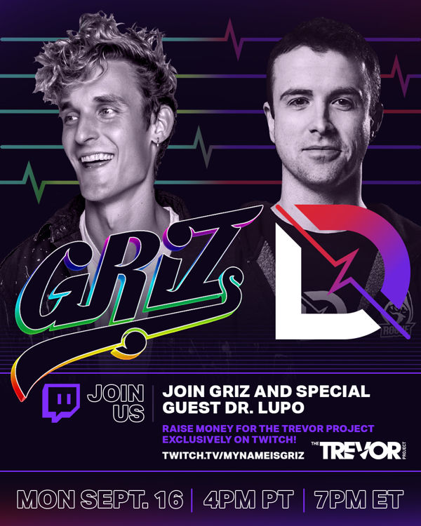 GRiZ and DrLupo Raise Over $18,000 For The Trevor Project During Four-Hour Fortnite Livestream on Twitch