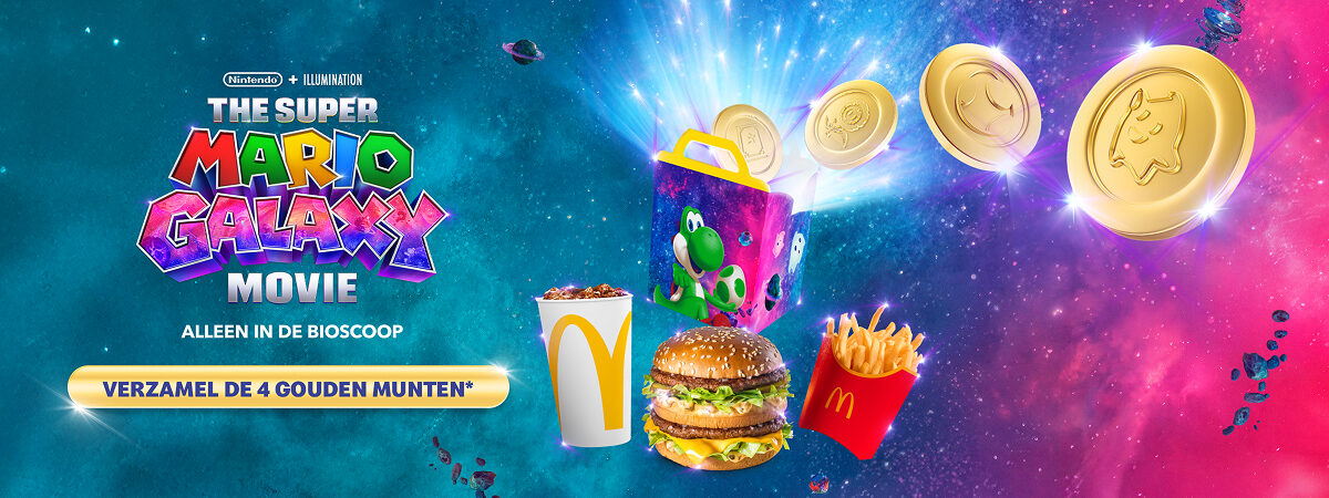 McDonald's België kondigt samenwerking aan met The Super Mario Galaxy Movie 