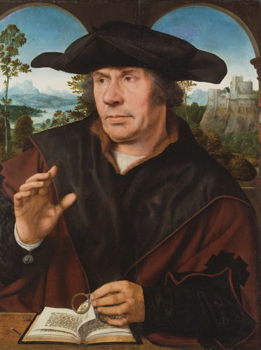 © Quinten Metsys, Portret van een geleerde, ca. 1522/27. Frankfurt am Main, Städel Museum.