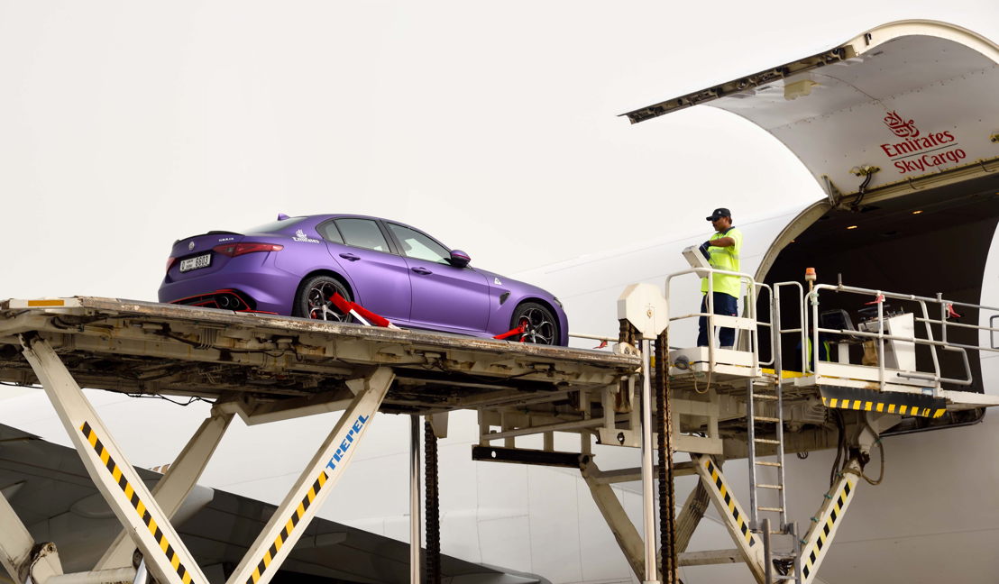 The cars will be transported to and from Dubai by Emirates SkyCargo