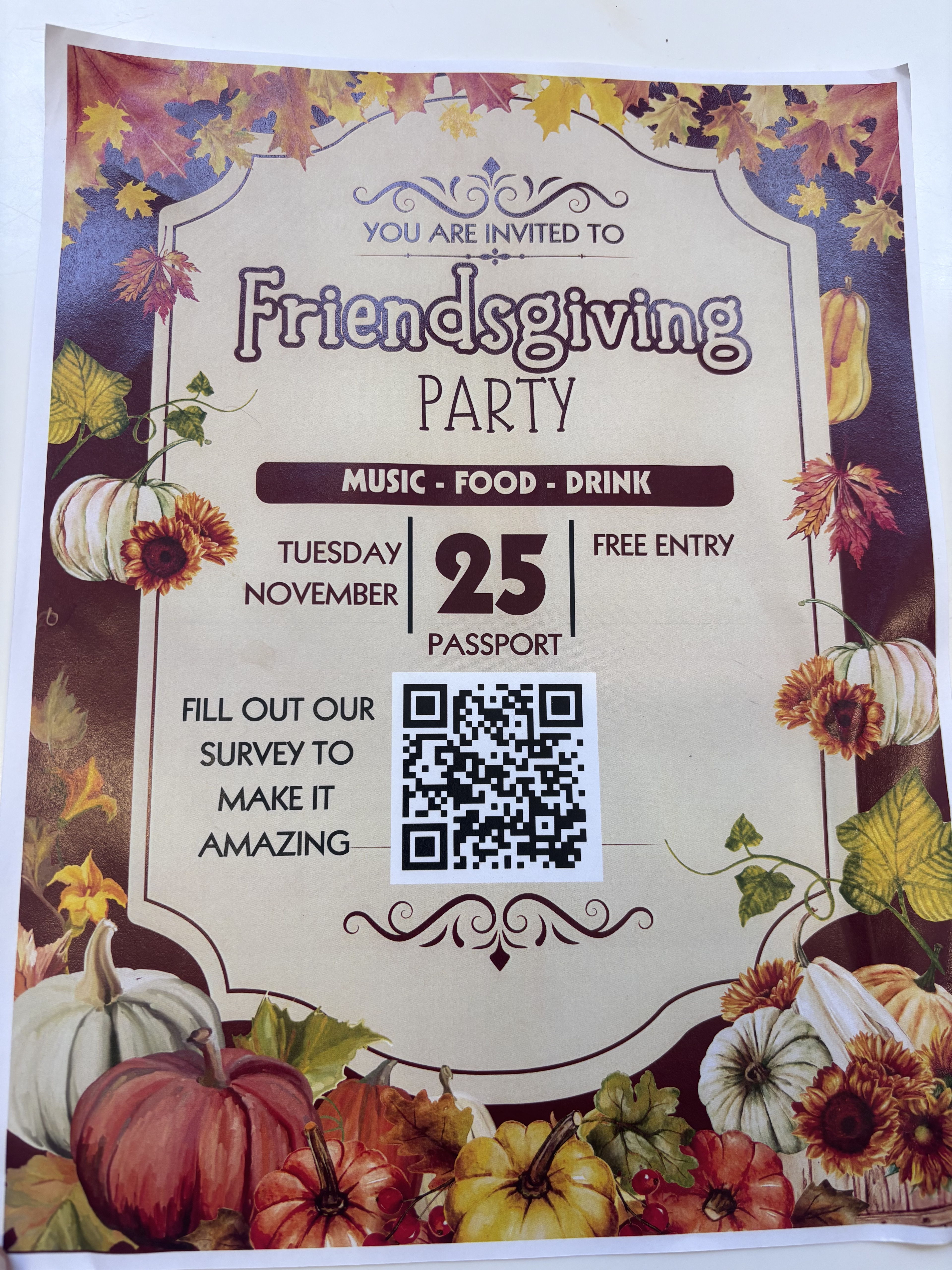 Passport Academy Student Ambassadors Host Friendsgiving for Students, Staff 