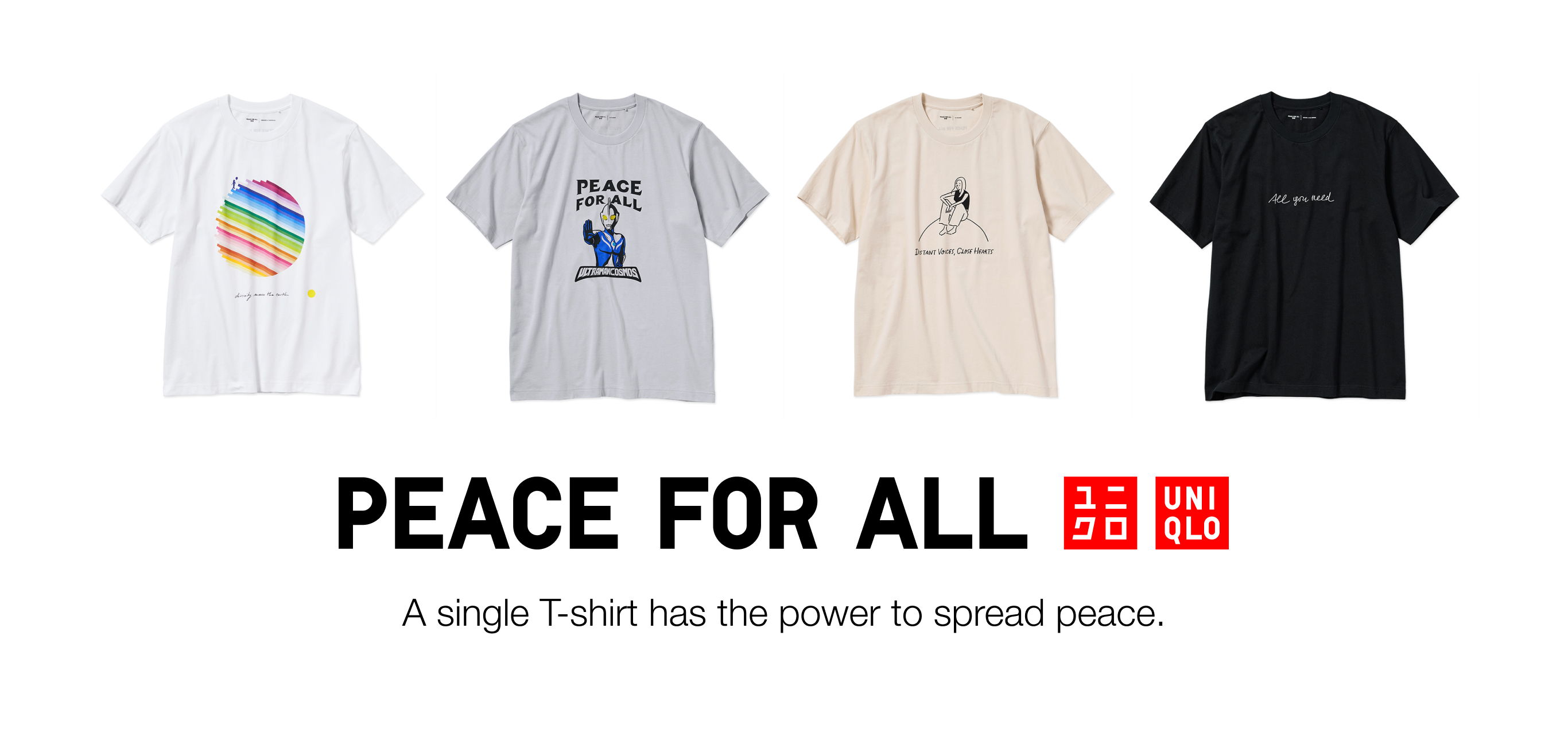 UNIQLO lanceert Holiday collectie met charity t-shirt project: PEACE FOR ALL