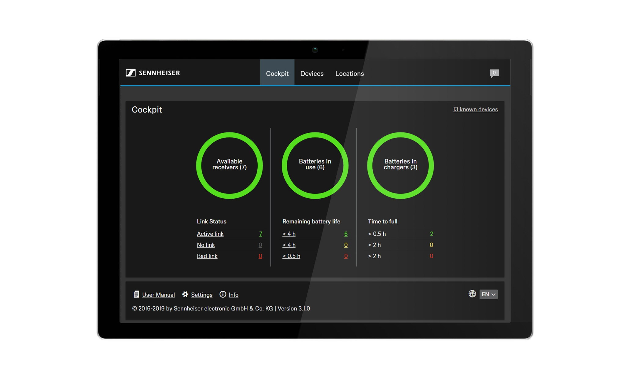 Sennheiser Control Cockpit is an ideal application for controlling and monitoring company or campus-wide installations. Version 3.1.0 is available now Sennheiser Control Cockpit is an ideal application for controlling and monitoring company or campus-wide installations. Version 3.1.0 is available now