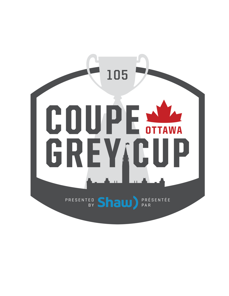 Logo de la 105e Coupe Grey, présentée par Shaw