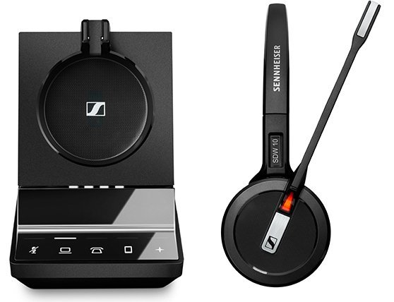 The SDW 5000 UC headset features an innovative base unit that allows for multi-device connectivity. It serves as a communications hub for the modern office, which is typically full of disparate devices.