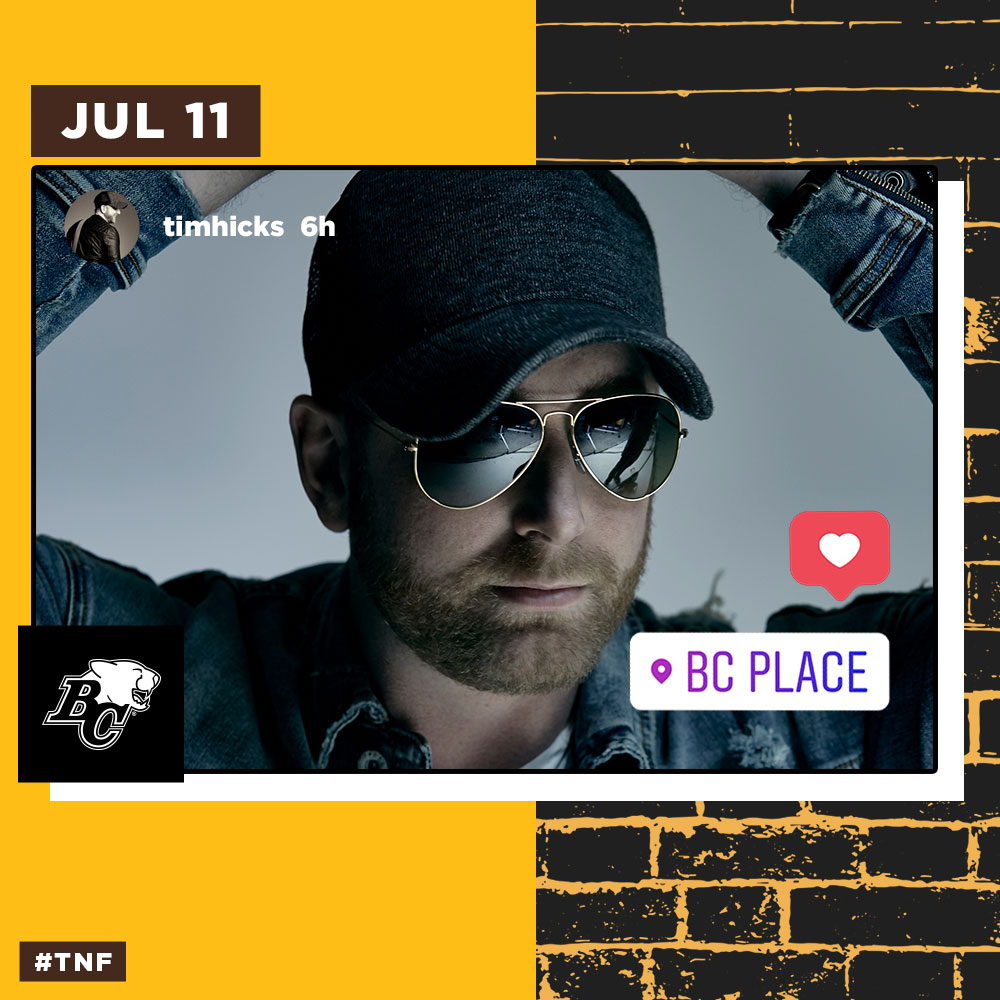 Tim Hicks | July 11 | BC