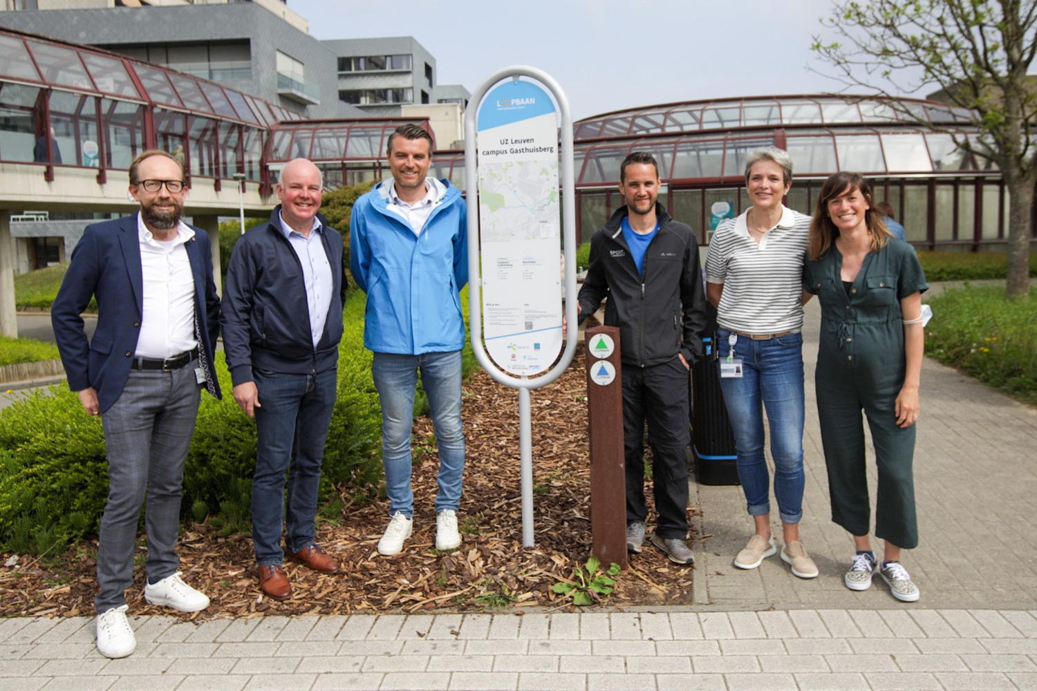 Sport Vlaanderen, UZ Leuven en de stad Leuven sloegen voor de Loopbaan de handen in elkaar. © UZ Leuven