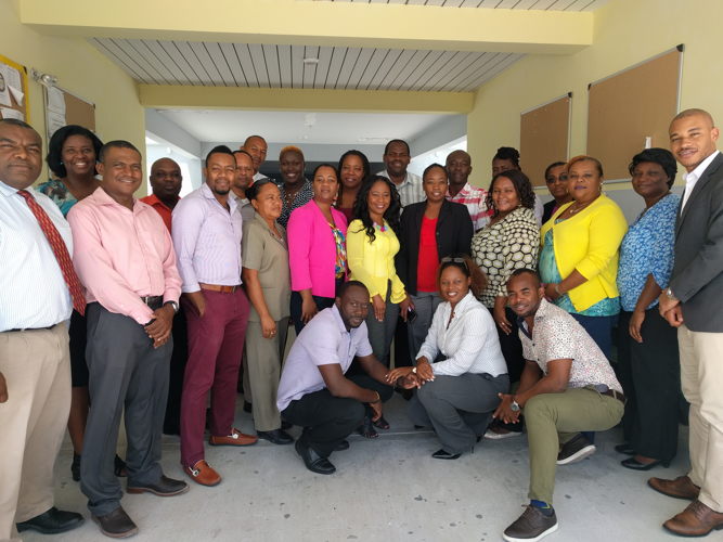 Educators and the CXC Notemaster implementation team in the Turks and Caicos Islands.