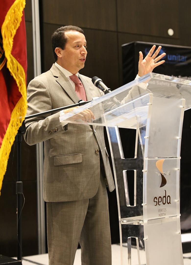 Alex Mejia, directeur bij UNITAR, het VN-agentschap voor opleiding en onderzoek