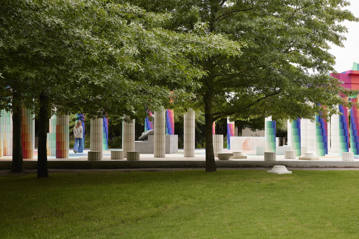 Installation view of the 2022 NGV Architecture Commission: Temple of Boom designed by Adam Newman and Kelvin Tsang on display at NGV International , Melbourne from 22 November 2022 – August 2023. Photo: Sean Fennessy