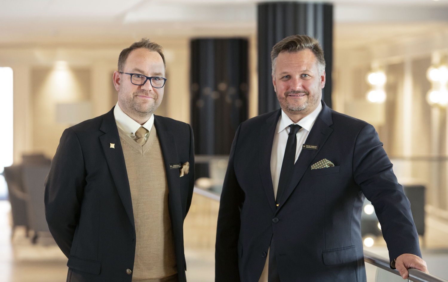 Thomas Berg y Mikael Forselius, del equipo de Britannia Hotel
