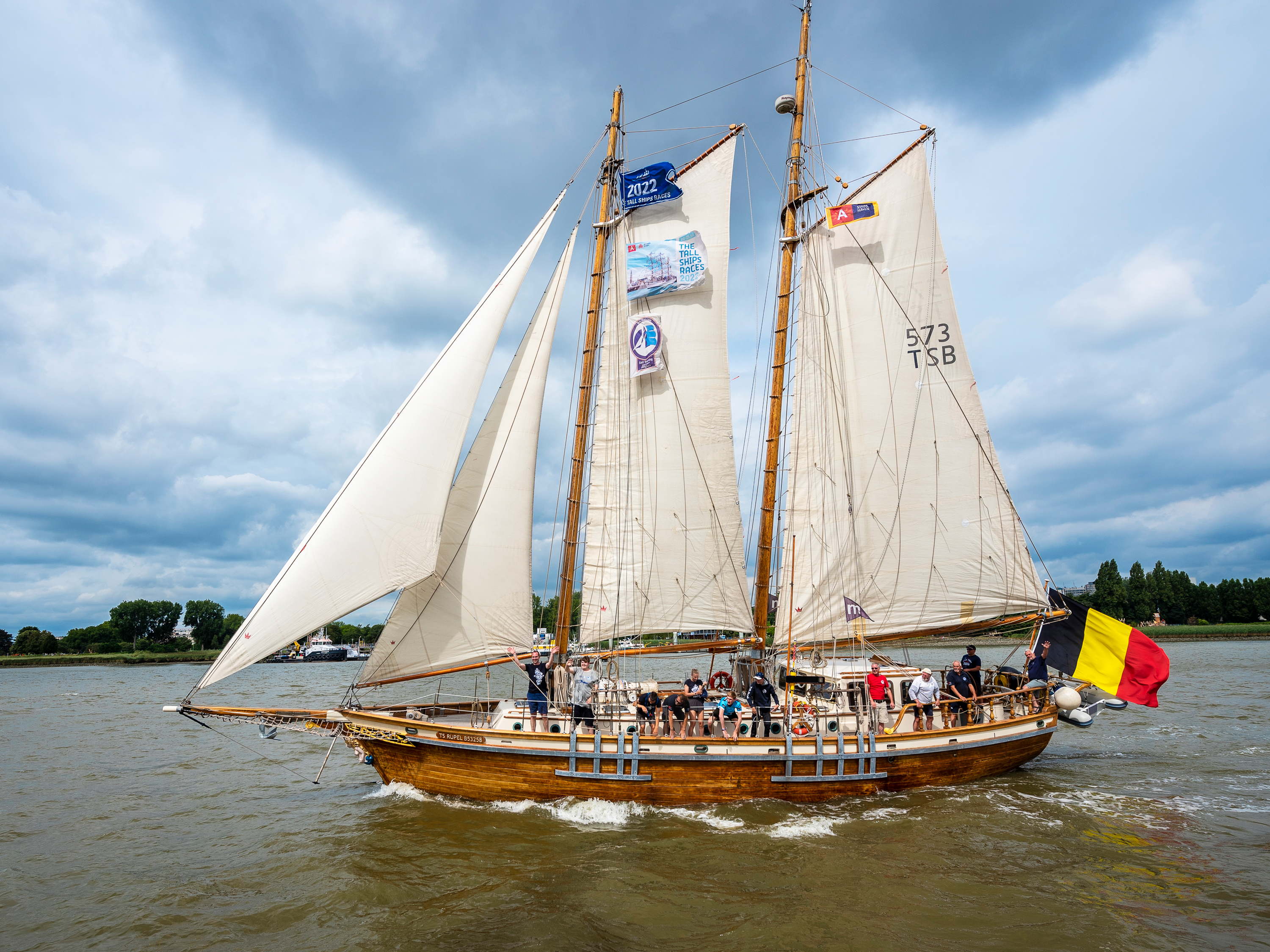 Tall Ships Rupel, Saeftinghe en Williwaw terug in Antwerpen  