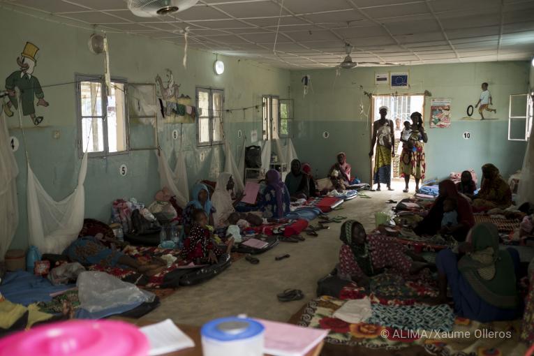 Centre de traitement nutritionnel d'Alima à N'Djamena. 2017.  ©ALIMA/Xaume Olleros 