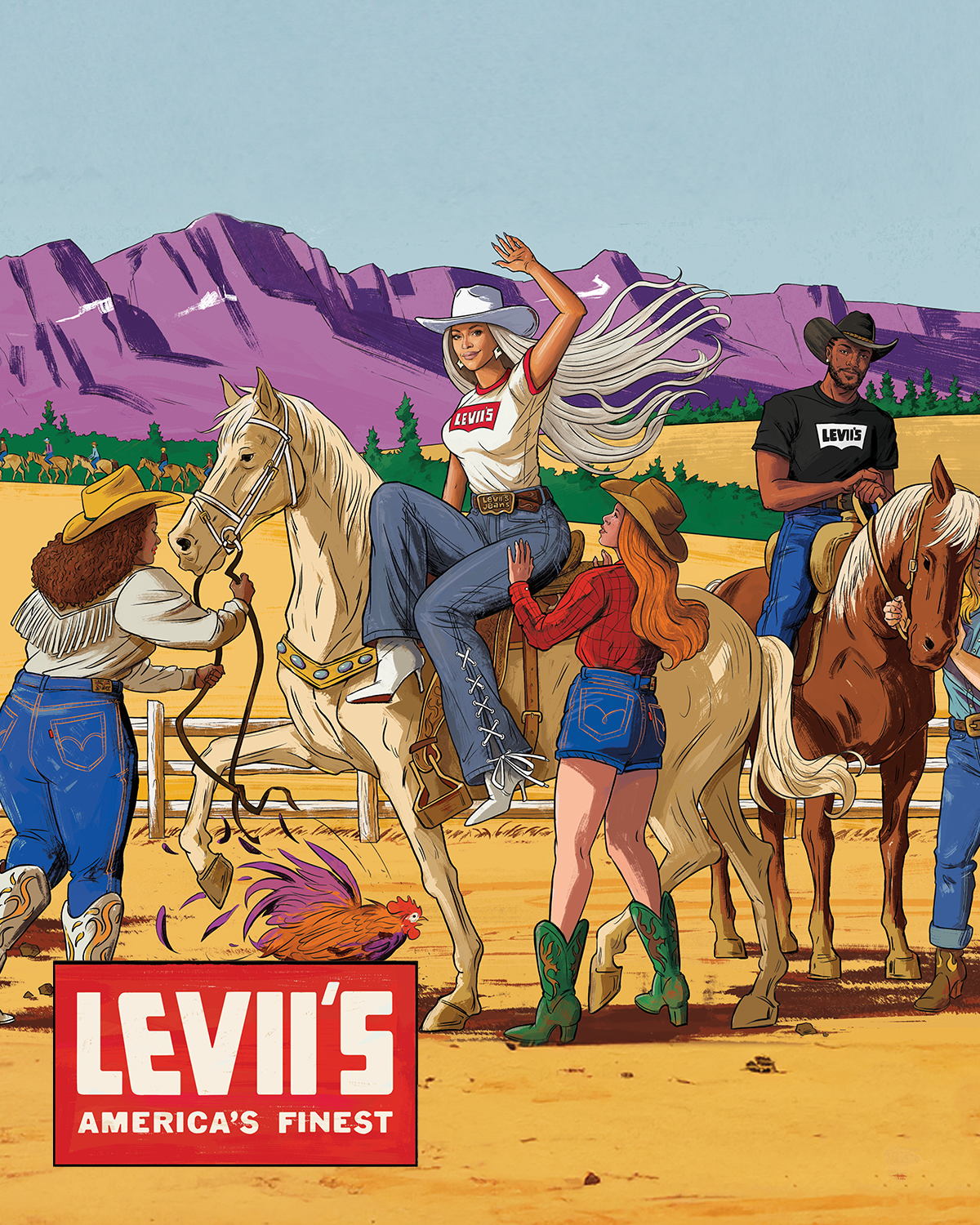 BEYONCÉ et LEVI'S® lancent leur toute première collection de t-shirts ensemble
