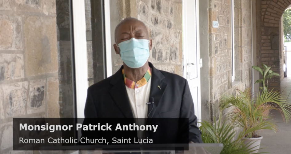 National prayer delivered by Monsignor Patrick Anthony of the Roman Catholic Church, Saint Lucia.