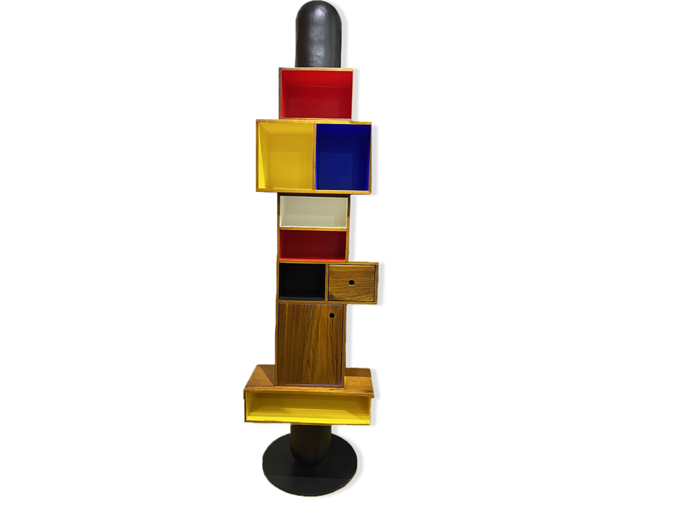 D'apres Mondrian (2022) by Jean-Servais Somian at 193 Gallery. Courtesy of 193 Gallery.