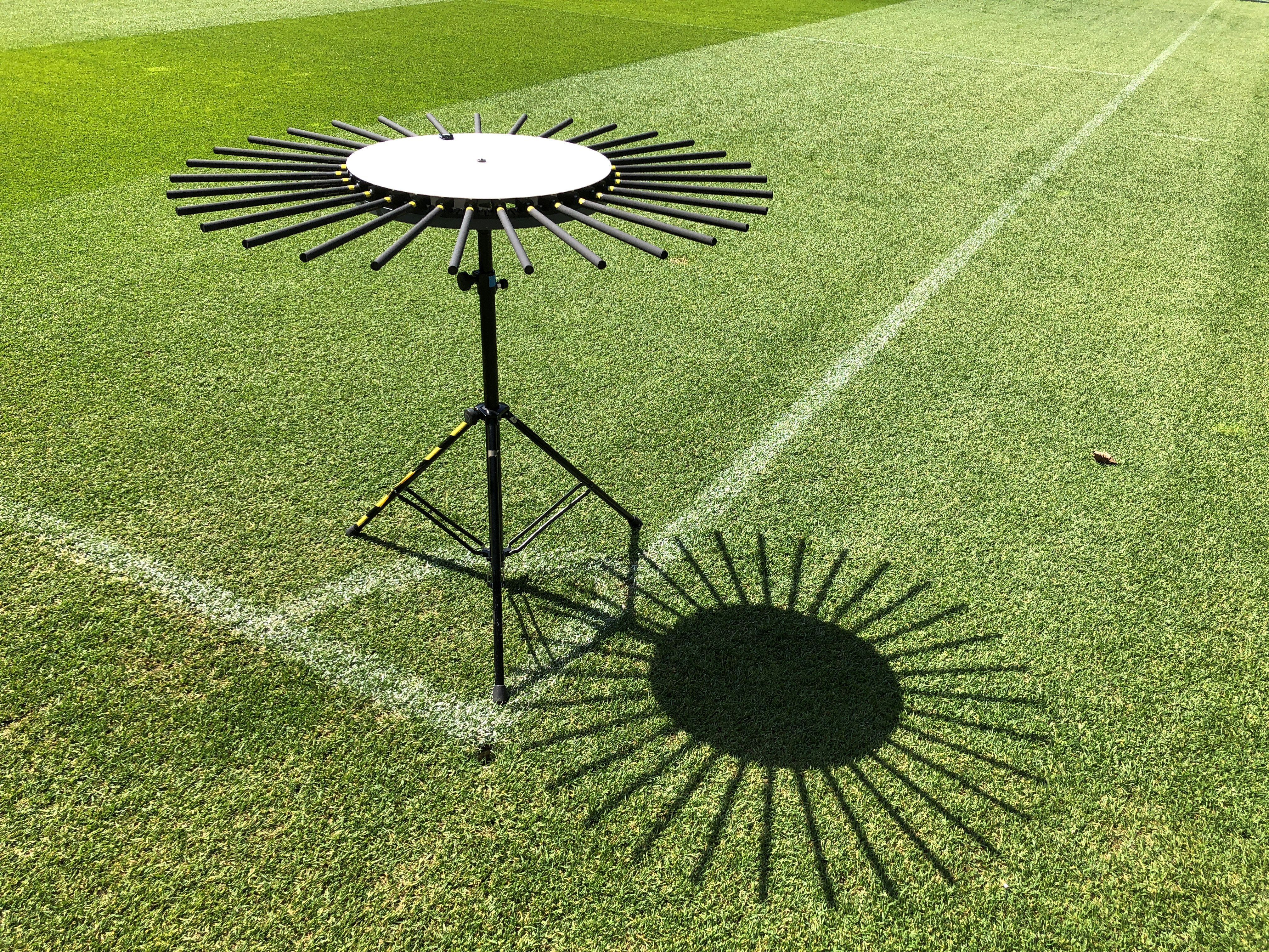 The prototype of an AMBEO Sports Microphone Array for 360° sound will be on display at the Sennheiser and Neumann NAB booth (C1307)