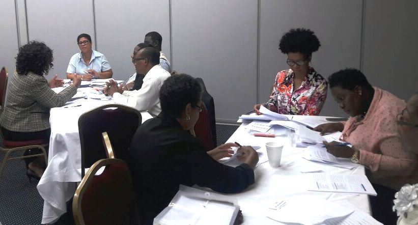 Group discussions underway.