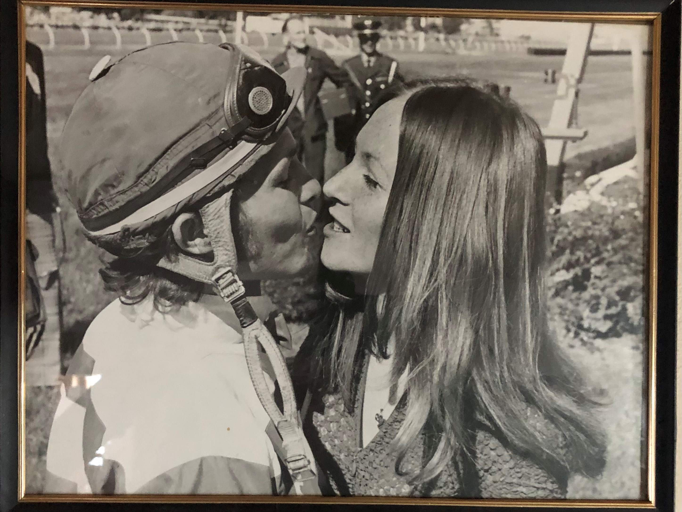 Former jockey Robin Platts and wife Deb celebrate their Golden Anniversary at Woodbine where it all began. (Supplied photo) Former jockey Robin Platts and wife Deb celebrate their Golden Anniversary at Woodbine where it all began. (Supplied photo)