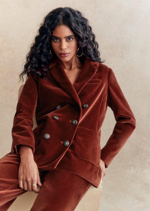 Sézane - Veste Michele marron - 180€