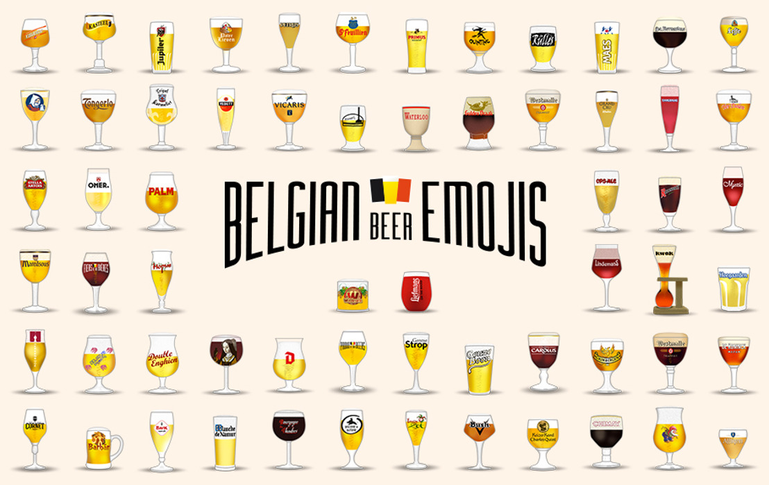Forget the ordinary beer mug: here come the Belgian beeremojis